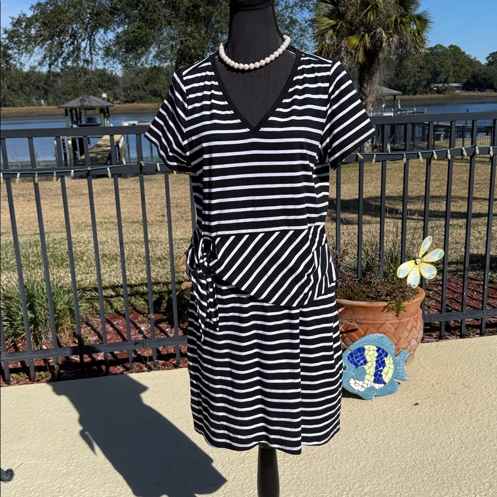 NWT! Retail $99 Tommy Bahama Sonoran Striped Twist Dress
